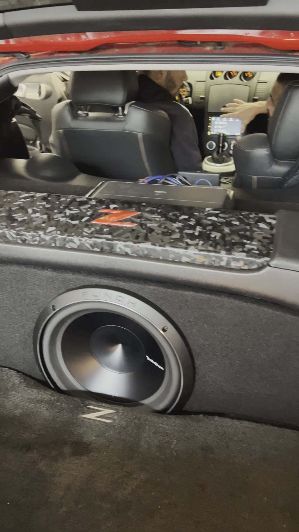 Custom subwoofer and amplifier installation completed by Tint Heaven