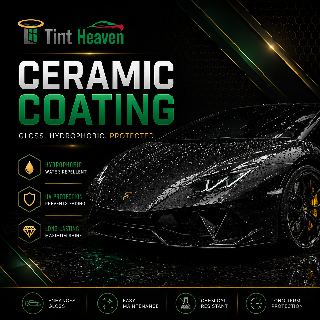 Tint Heaven ceramic coating service benefits